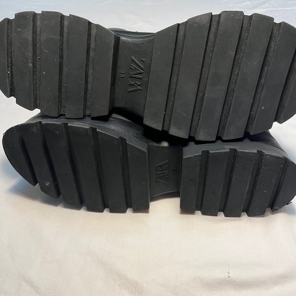 Zara Leather Pull On Boots - Picture 6 of 9